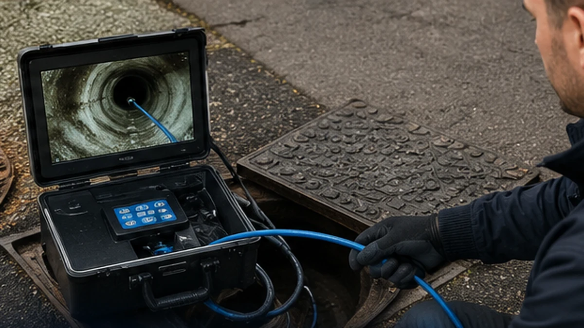Drain surveying and inspection equipment